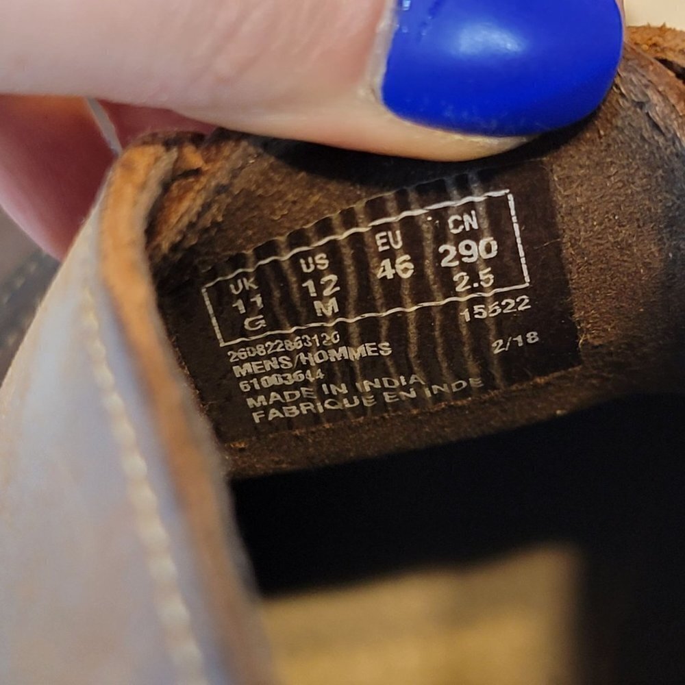 Clarks Men's Chukka Desert Boots Ankle Lace Up Brown Leather 12 Shoe Distressed - Picture 10 of 12